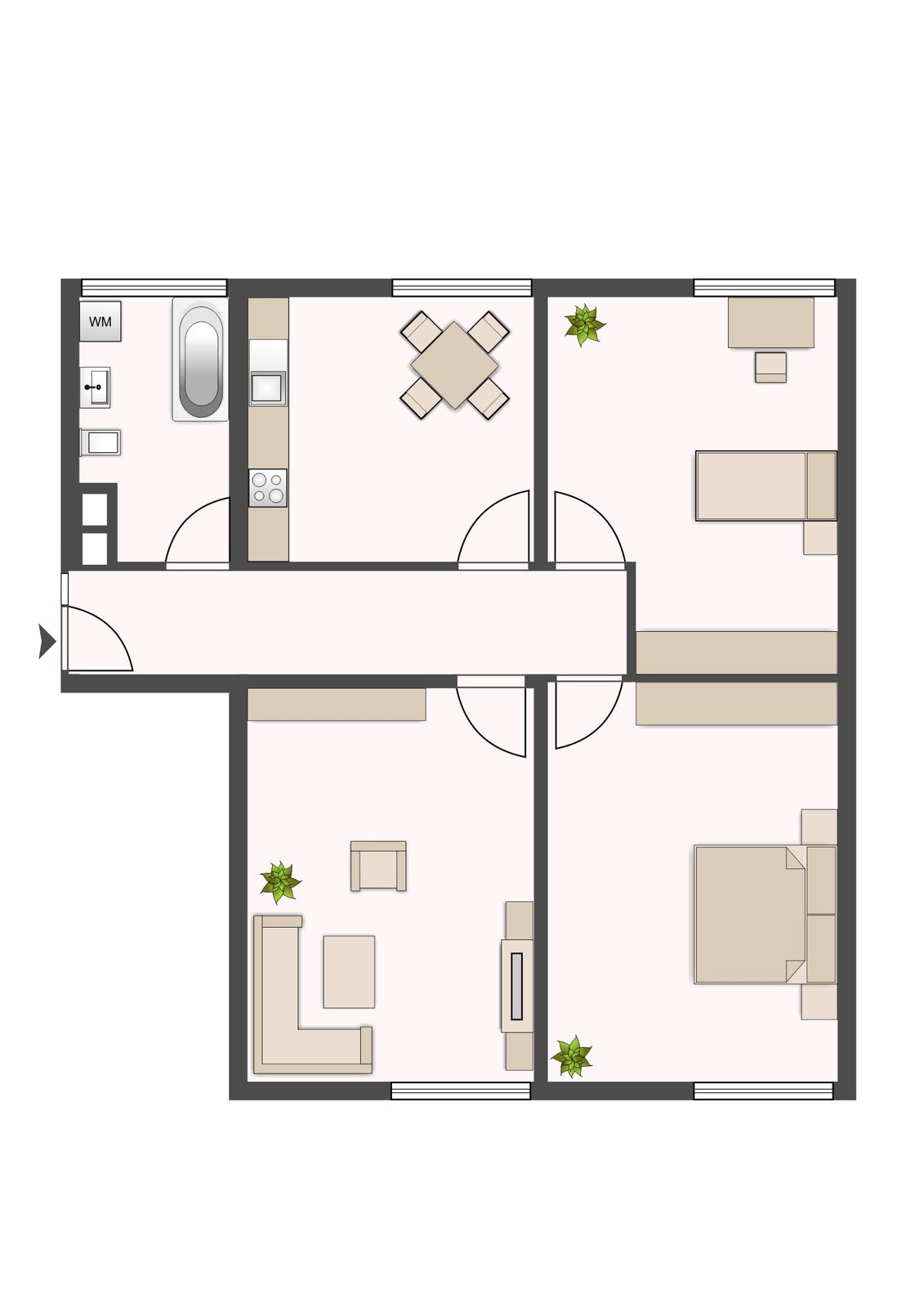 3-Zimmerwohnung mit viel Potential in sehr zentraler Lage – 9