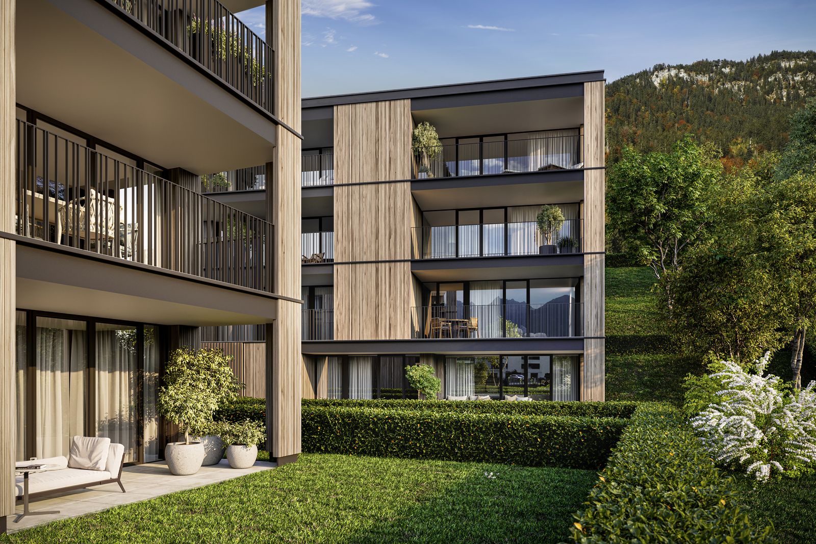 Moderne 3-Zimmer-Dachgeschosswohnung mit Terrasse in grüner Oase – 4