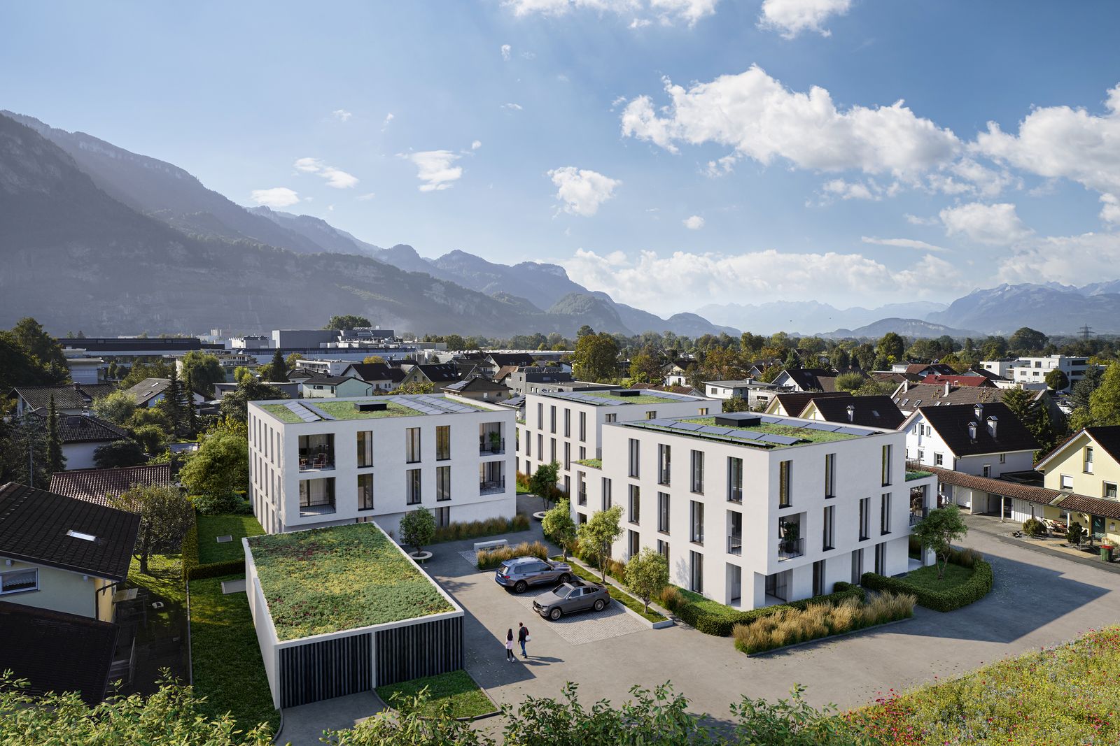 Neue 2-Zimmer-Wohnung mit Terrasse und Tiefgarage in zentraler Lage – 2